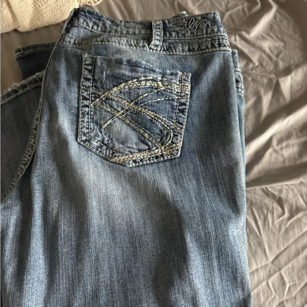 Silver Jeans Women's Boot Cut Jeans - Light Blue
